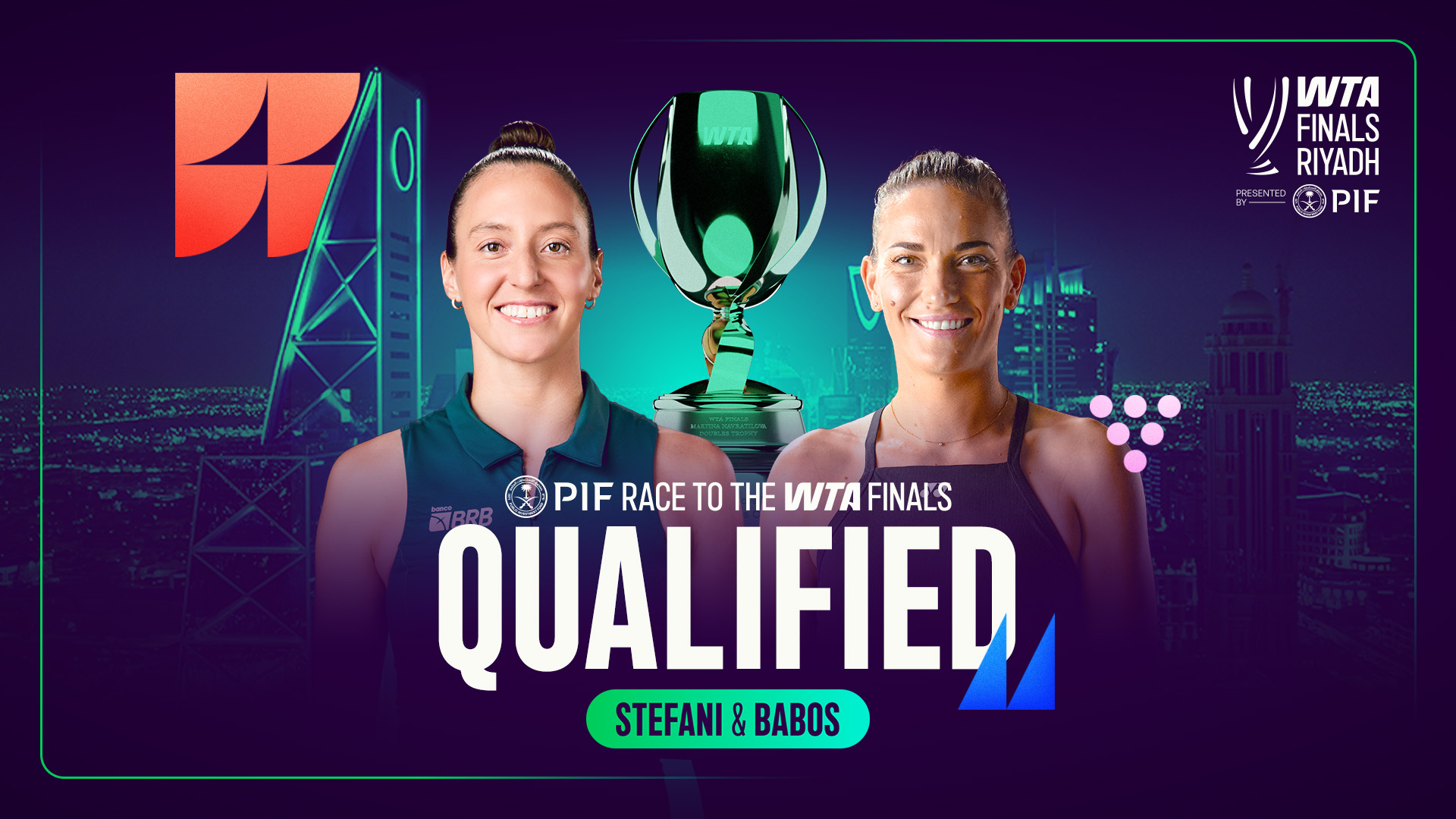 Babos and Stefani and Muhammad and Schuurs qualify in doubles for WTA Finals Riyadh