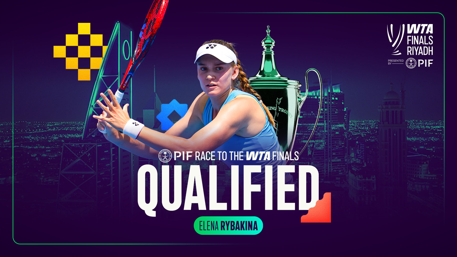 Rybakina secures qualification for WTA Finals to set star-studded singles field