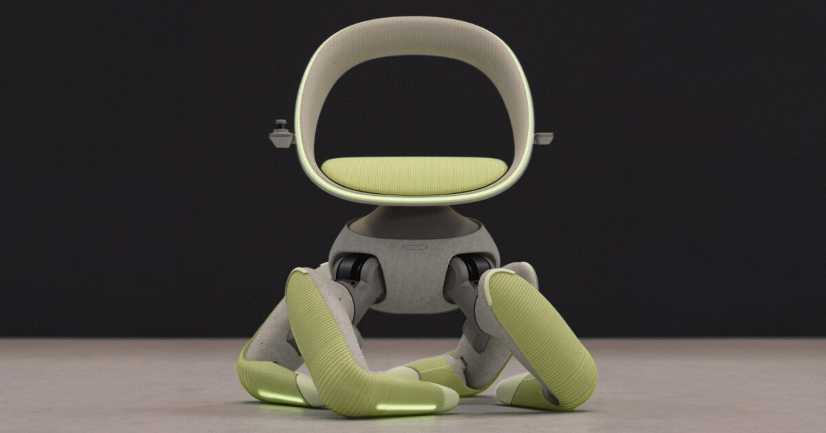 toyota’s autonomous wheelchair with foldable legs can climb places