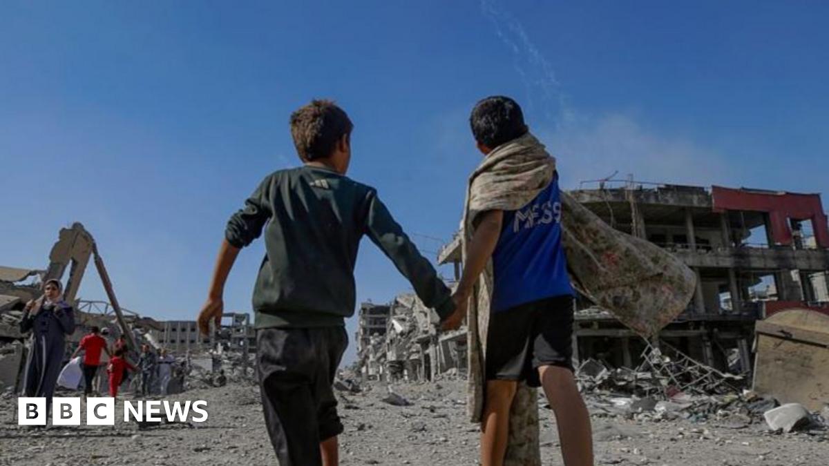 Hamas gathering hostages ‘now’, says Trump, as Palestinians return to rubble in northern Gaza – follow live
