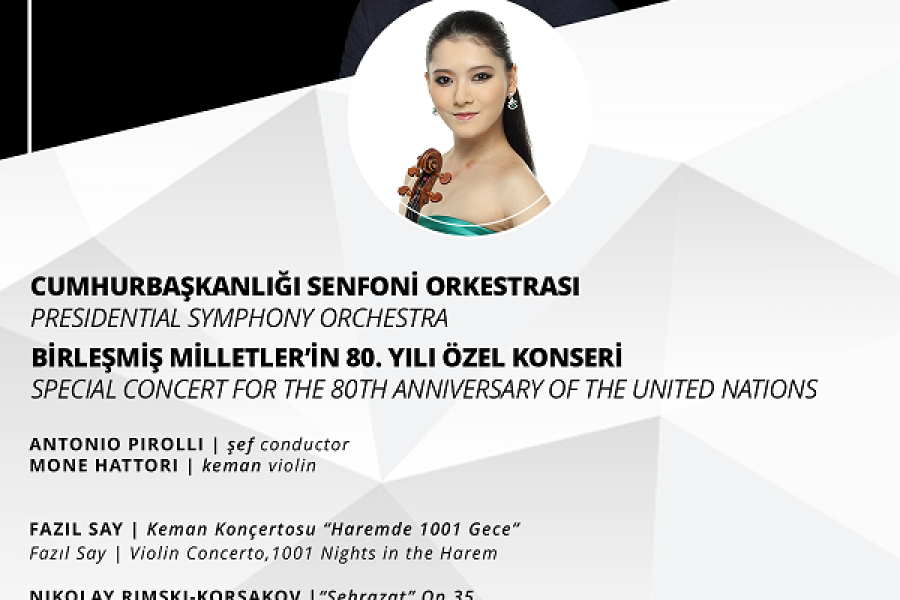 Special Concert by the Presidential Symphony Orchestra in Ankara Marks the 80th Anniversary of the United Nations