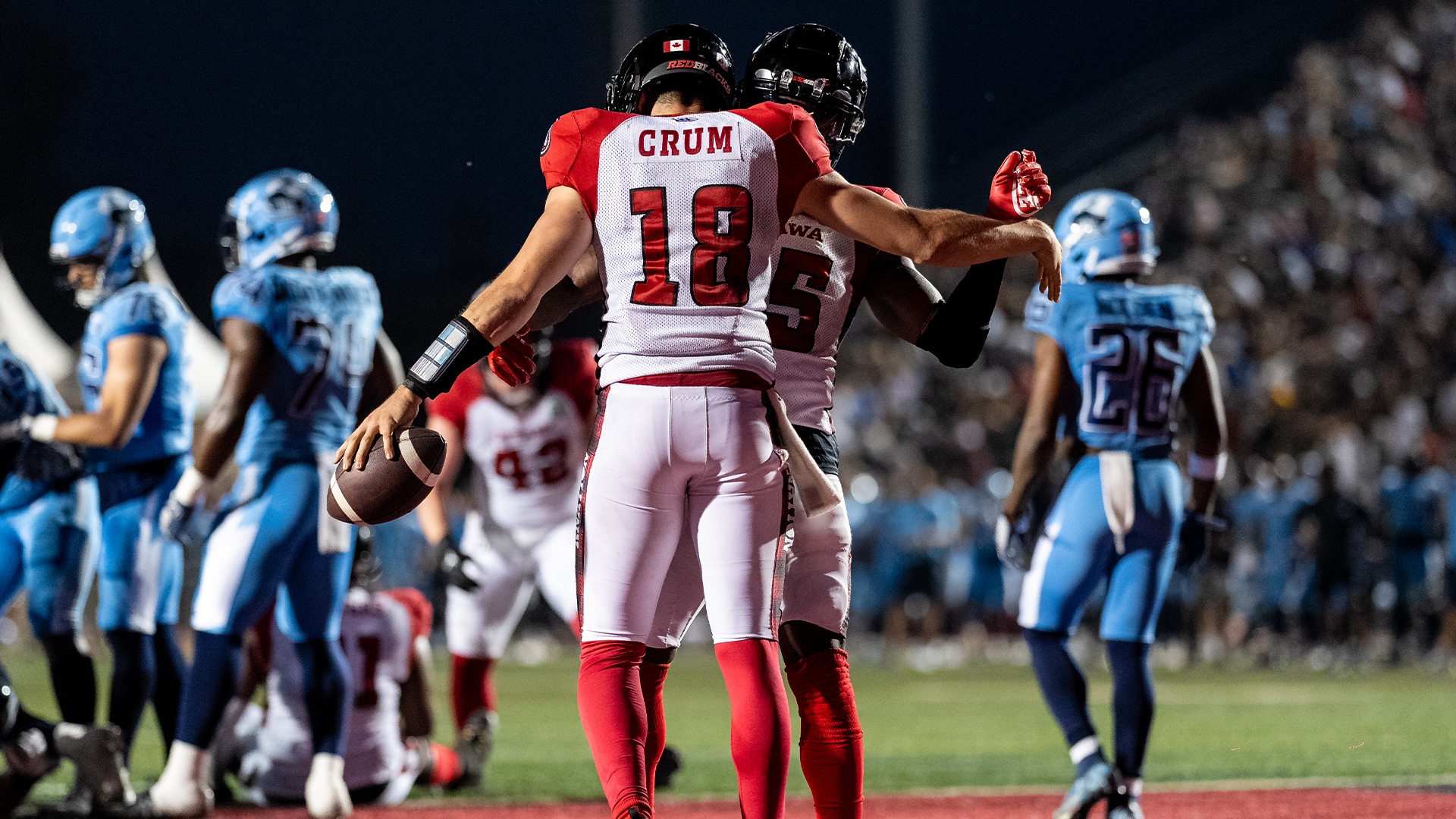 Crum and the REDBLACKS head to Montreal on Thanksgiving Monday