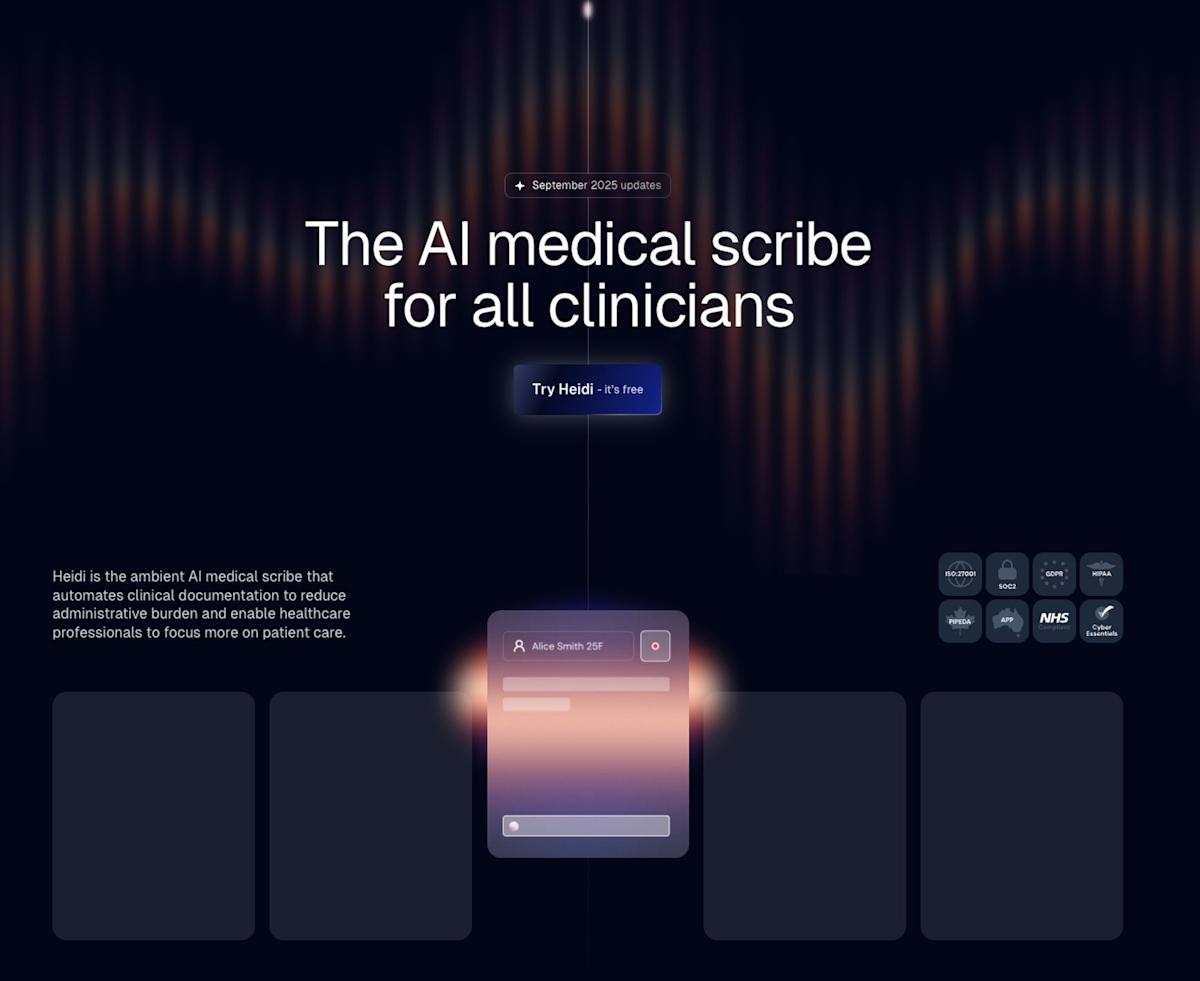 Start-up Heidi secures US$65 million to expand AI healthcare in Hong Kong, Singapore