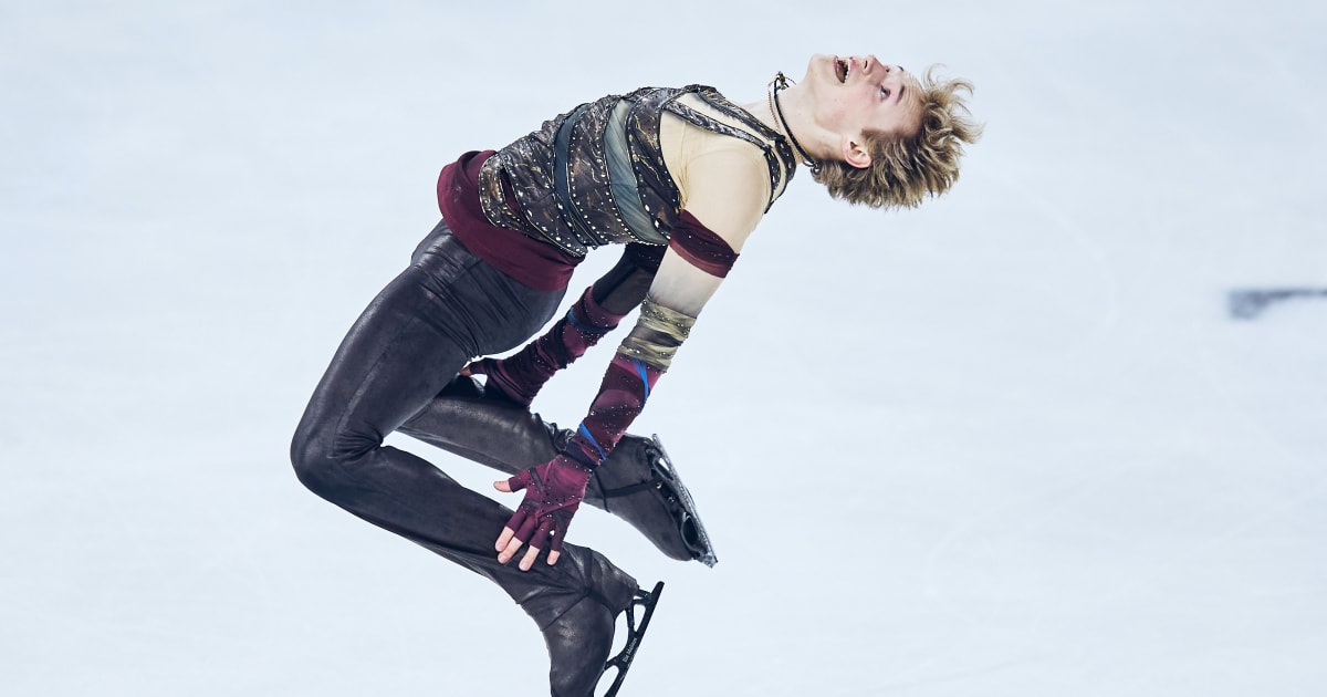 Ilia Malinin blasts off into new season with short program lead in Angers