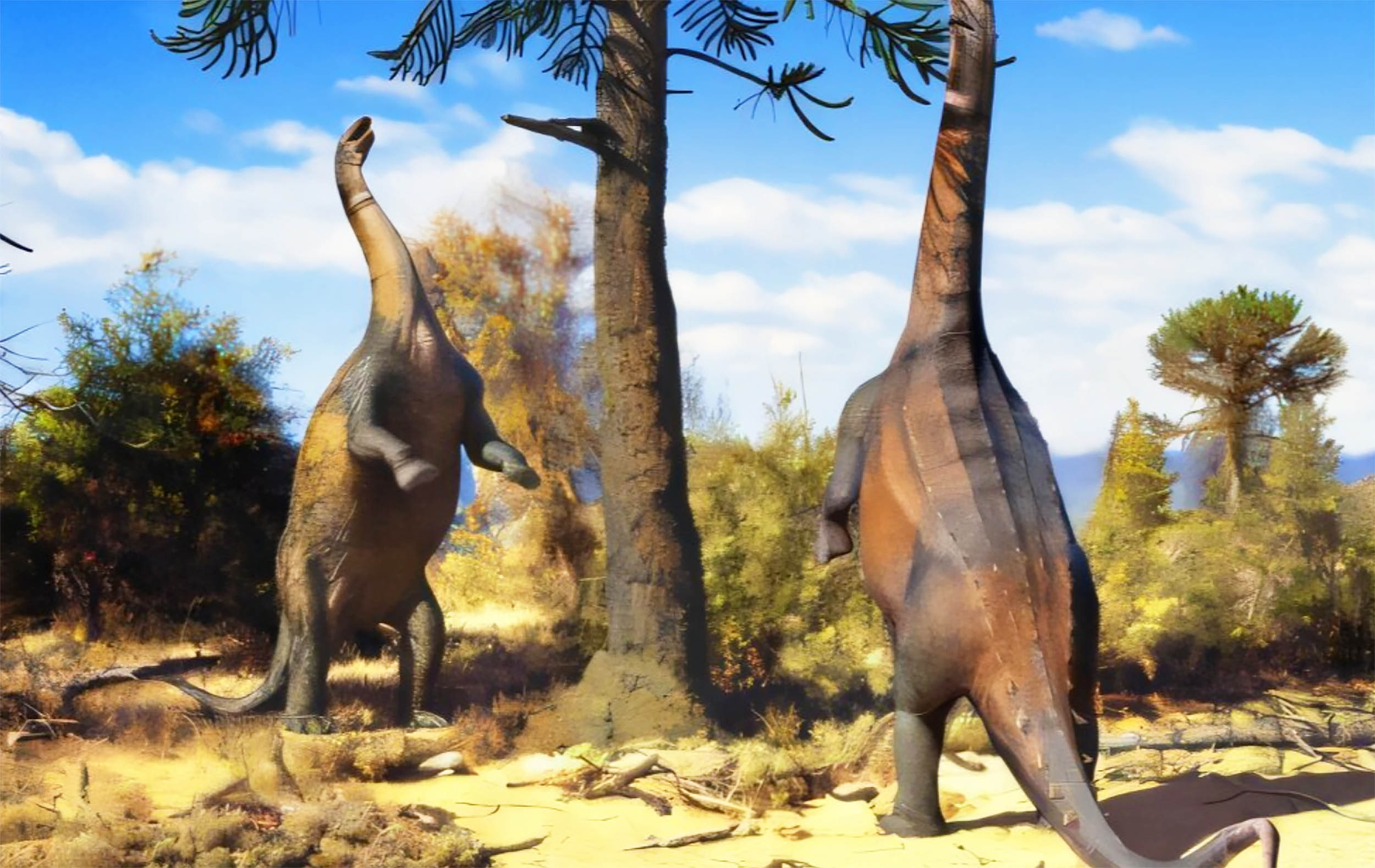 Some giant dinosaurs in South America could stand on two legs