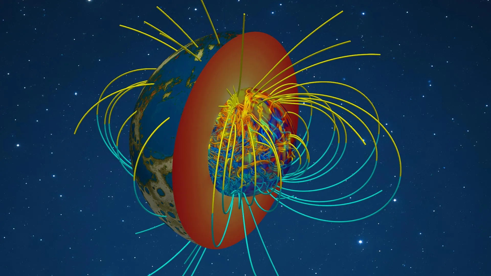 New simulation reveals how Earth’s magnetic field first sparked to life
