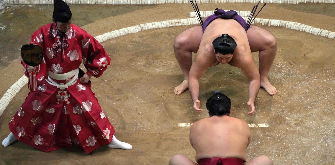 Japan’s sumo association turns 100 – but the sport’s rituals have a much older role shaping ideas about the country