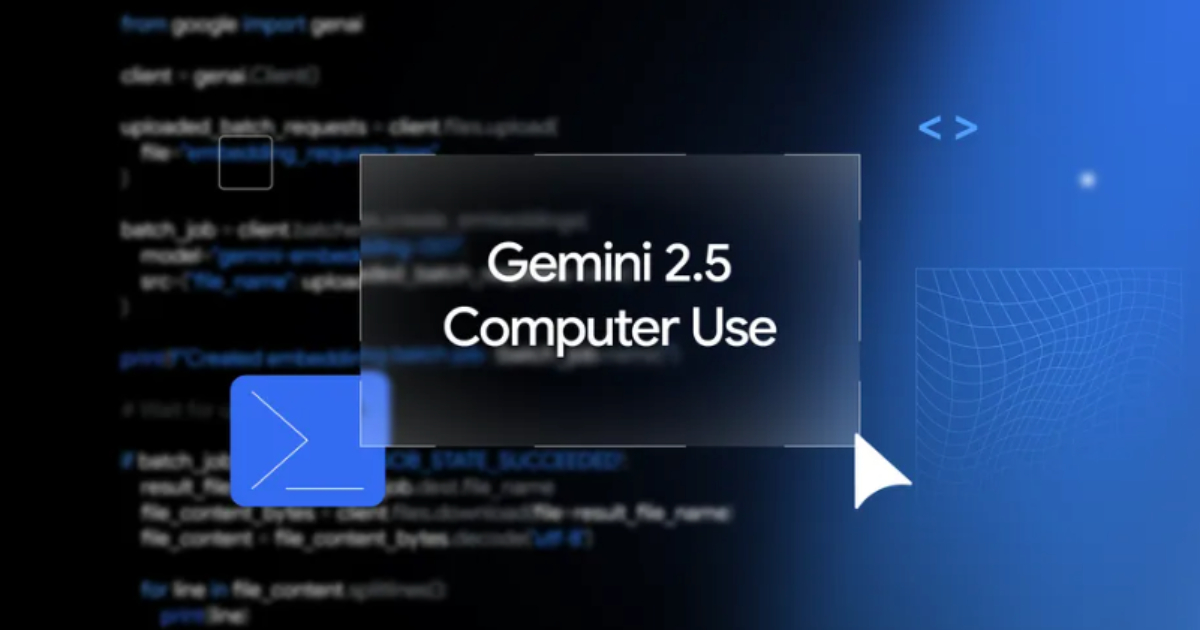 Google DeepMind Launches Gemini 2.5 Computer Use Model to Power UI-Controlling AI Agents