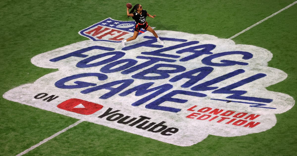 ‘The sky is the limit’ for flag football after NFL and YouTube team up for celebrity showdown event in London