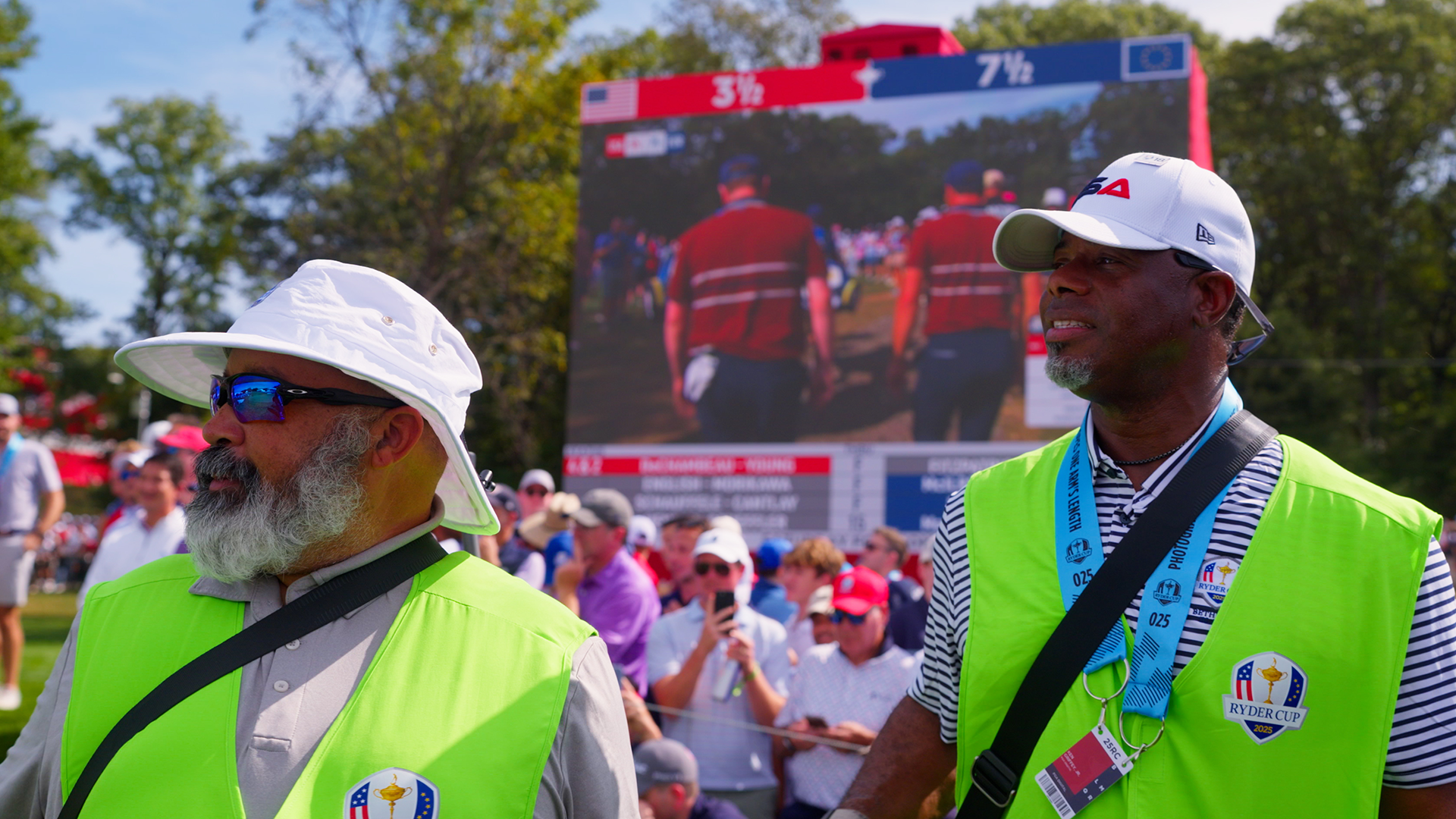 Michael Collins and Ken Griffey Jr Compete for Photo of the Week at 2025 Ryder Cup