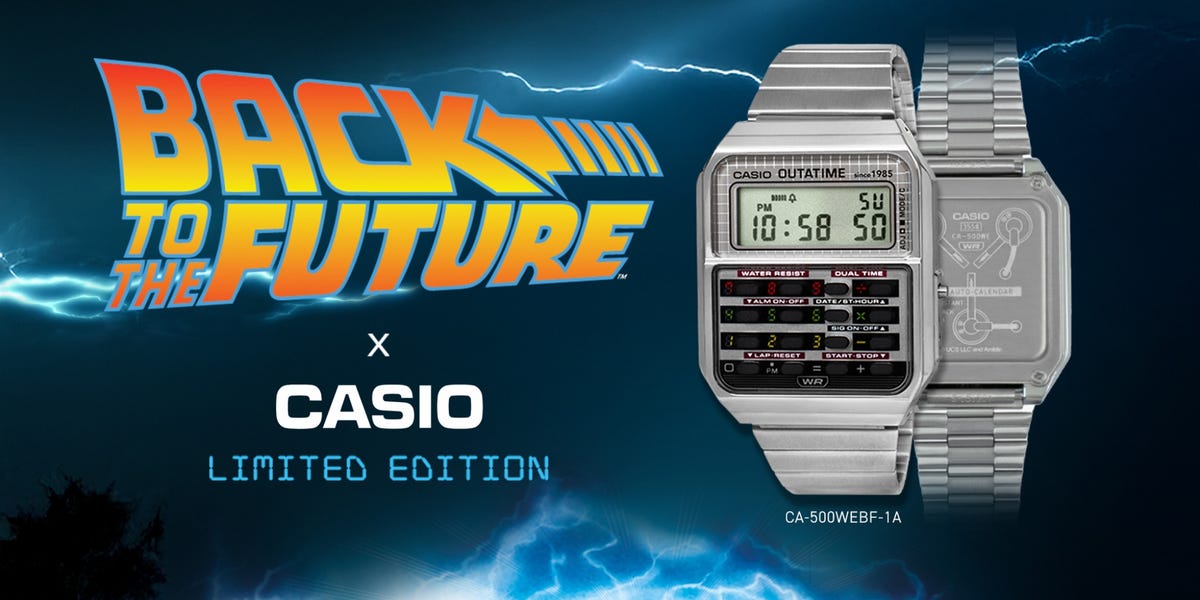 Great Scott! Casio’s £115 Limited-Edition ‘Back to the Future’ Watch Takes You Straight Back to 1985
