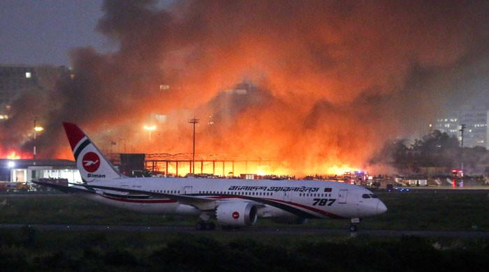 Flights resume at Dhaka airport after fire forced operations to halt