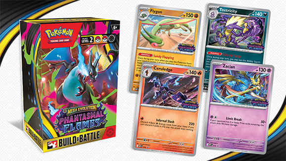 Get a Pokémon TCG: Mega Evolution—Phantasmal Flames Build & Battle Box Early