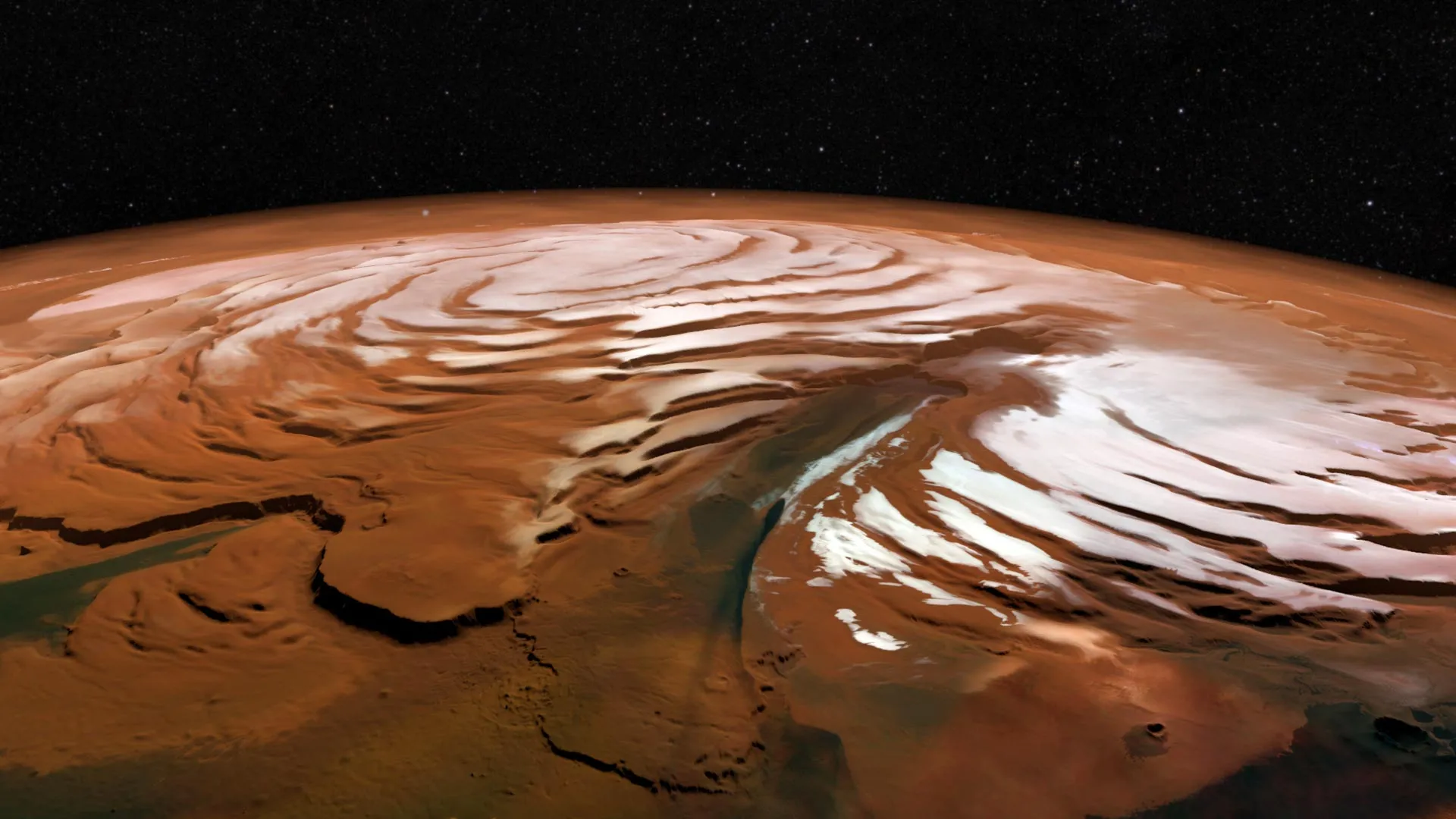 A clue to ancient life? What scientists found inside Mars’ frozen vortex