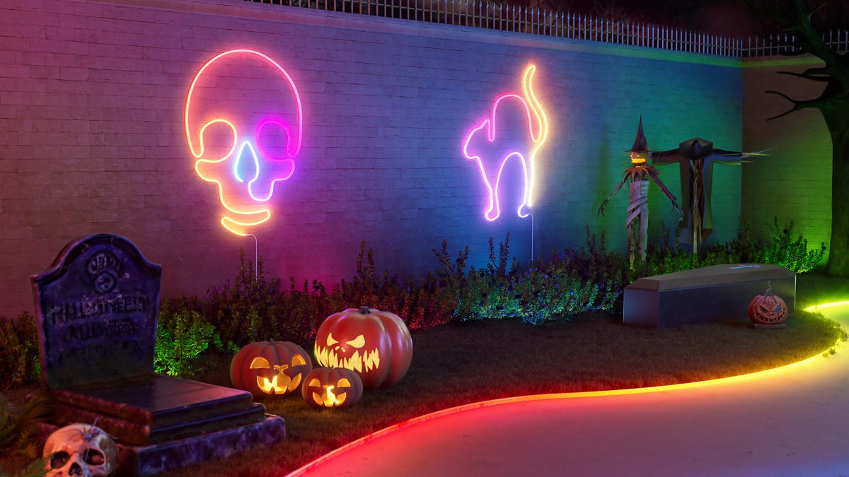 New Smart Light Strips Offer Inventive Last-Minute Halloween Glow Art