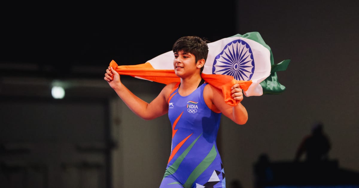 Yashita wins gold medal in wrestling