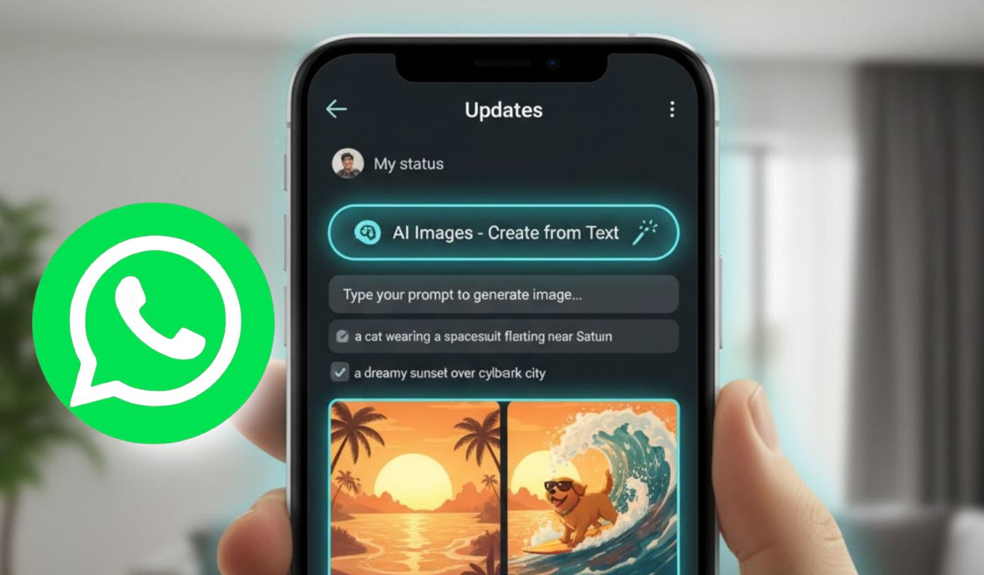 WhatsApp brings AI-Powered Feature to turn Text into pictures for Status Updates