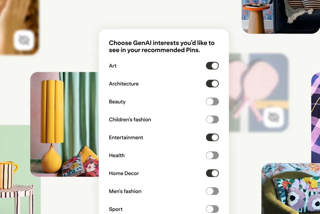 Pinterest Gives Users Power to Dial Down AI in Their Feeds