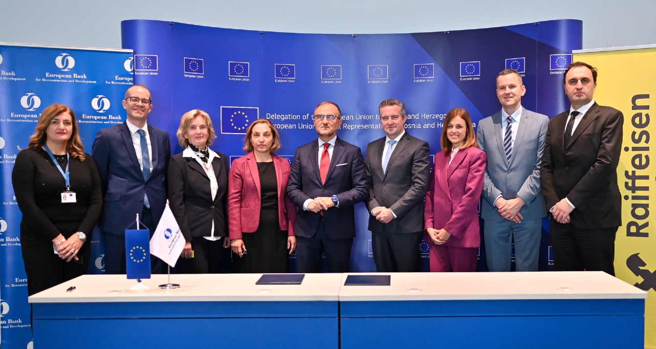 EBRD, EU and Raiffeisen Bank expand support for businesses and households in Bosnia and Herzegovina