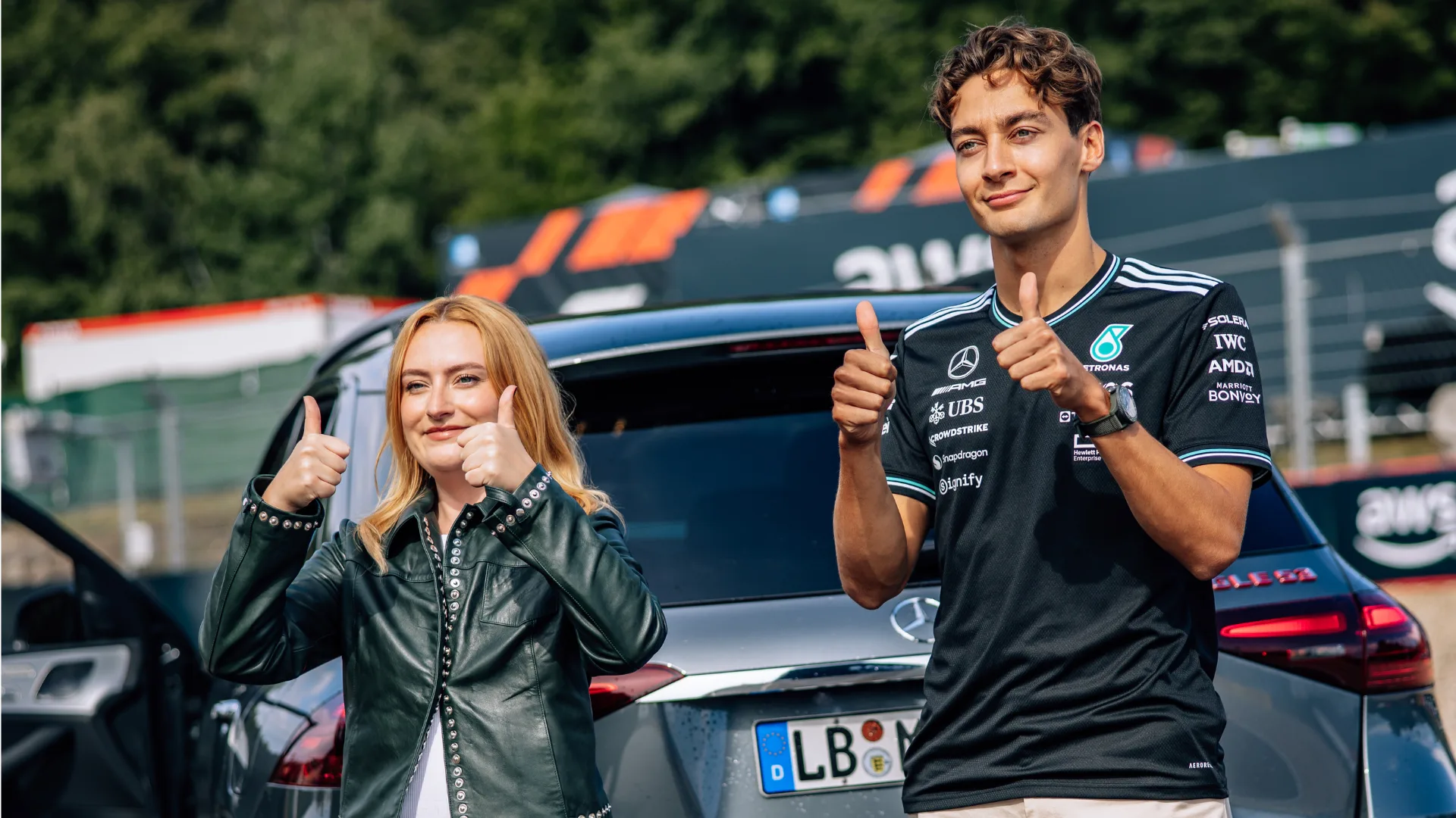 George Russell goes for a drive like never before in the first episode of ‘Passenger Princess’