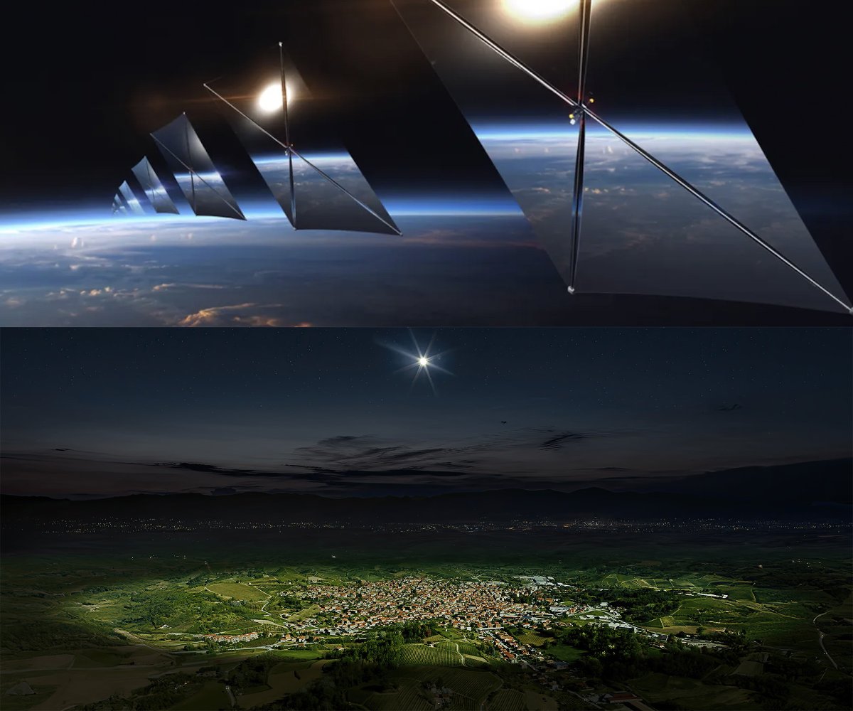 Scientists Oppose Huge Array of Mirrors in Space That Shines Nighttime Sunlight on Wealthy Customers