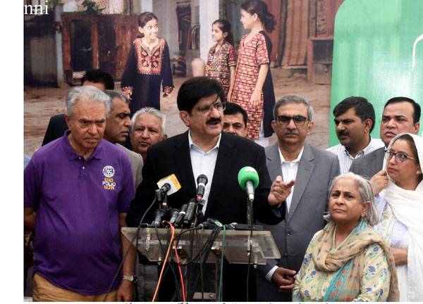 Sindh CM launches week-long anti-polio campaign