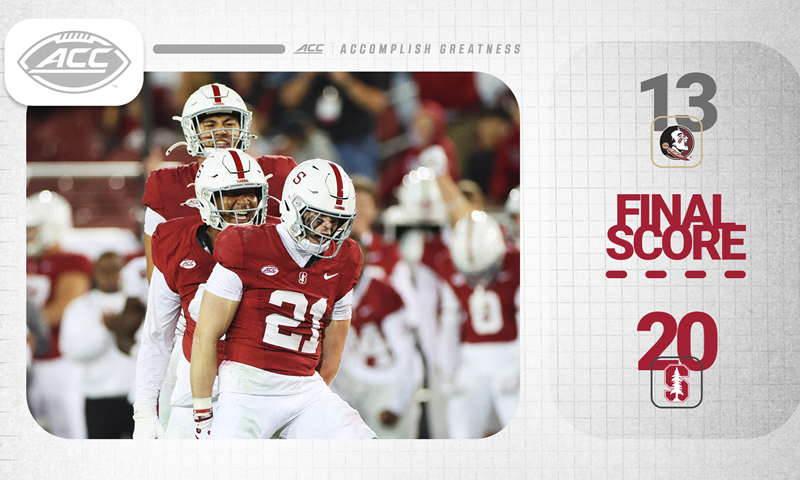 Stanford Stops Florida State at Goal Line on Final Play to Seal a 20-13 Win