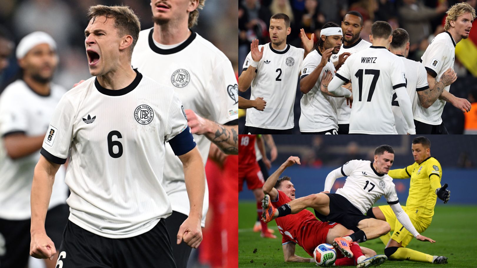 Joshua Kimmich can do it all! Germany captain grabs brace in crucial World Cup qualifier as Serge Gnabry shines alongside Bayern Munich team-mate in Luxembourg thrashing