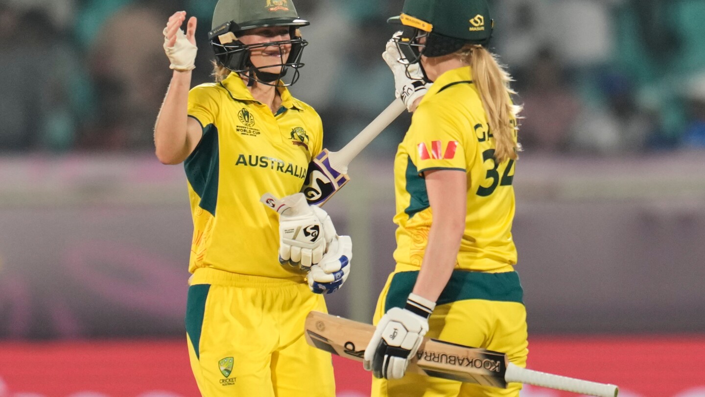 Record run chase for Australia in 3-wicket win over India at Women’s Cricket World Cup