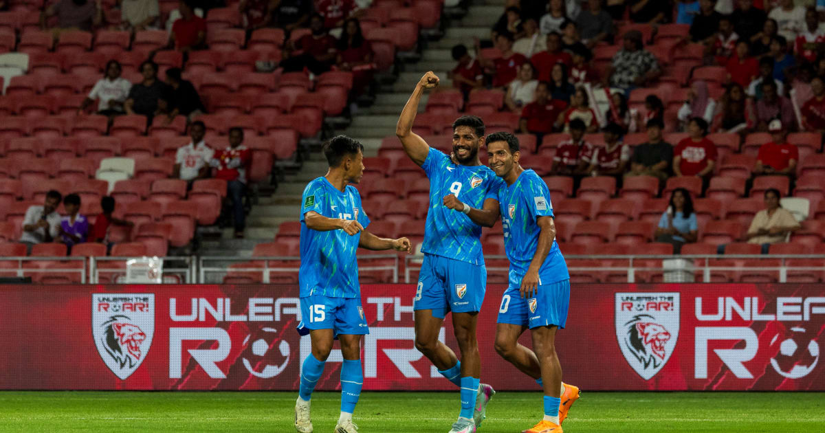 Indian vs Singapore football match ends in 1-1 draw