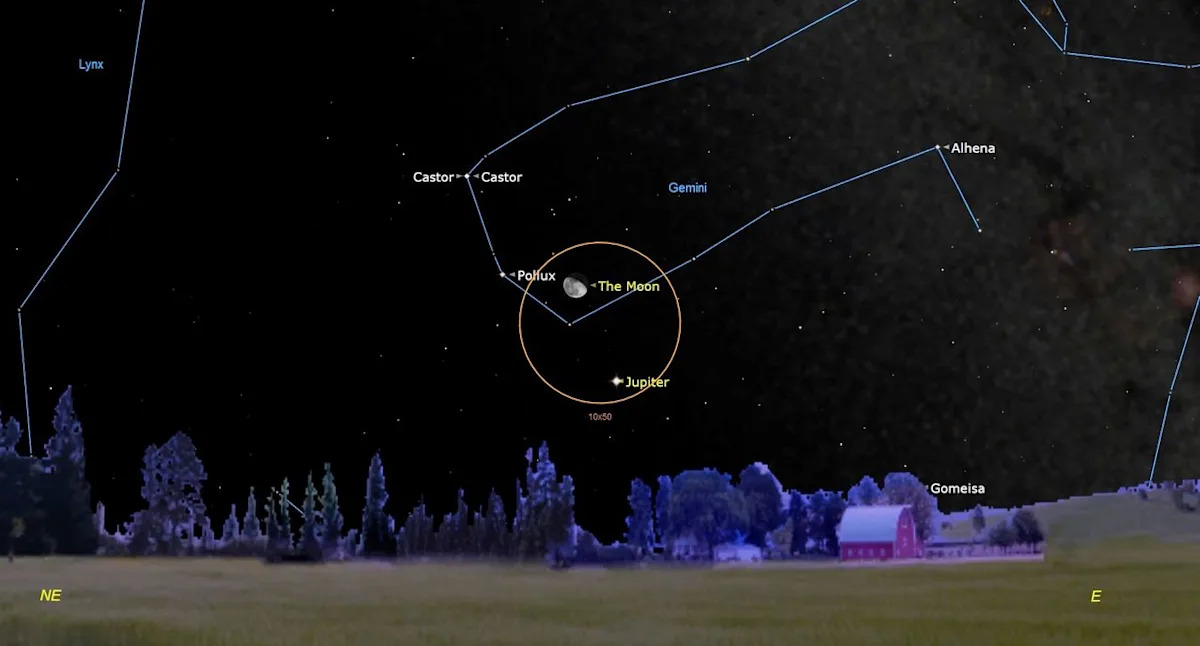 Don’t miss Jupiter and the moon join up in the night sky this weekend