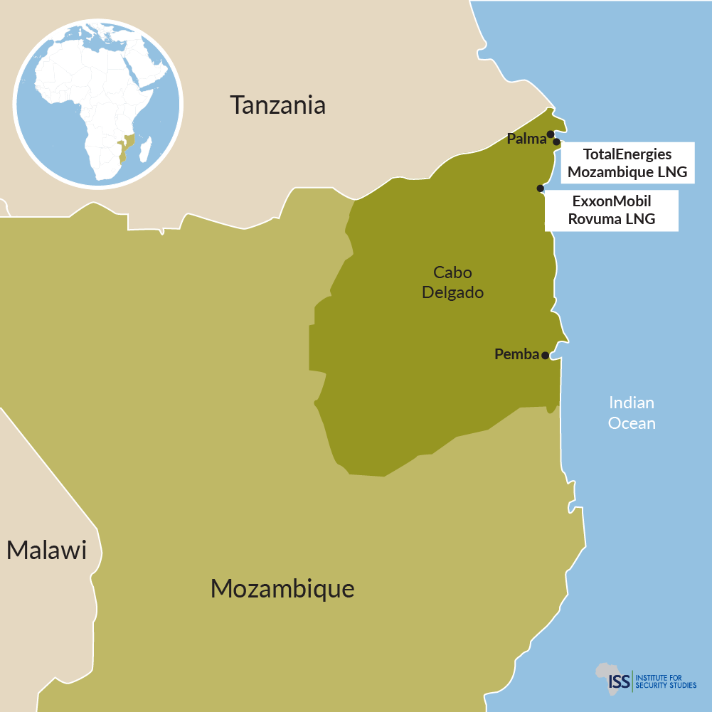 Two LNG sites, Cabo Delgado, Mozambique