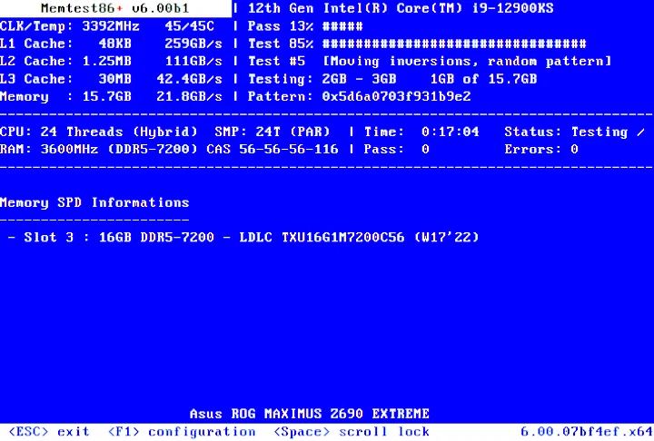 Memtest86+ 8.0 Released With Support For Latest Intel & AMD CPUs