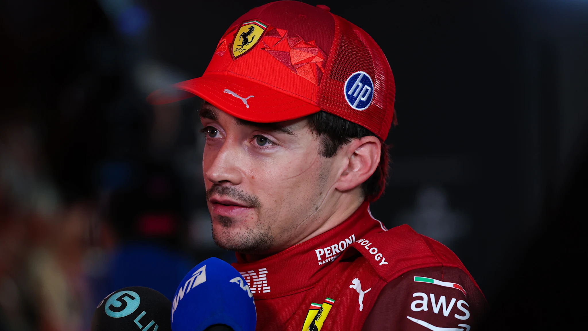 Charles Leclerc frustrated by ‘unpredictable’ Ferrari in Las Vegas Qualifying with team ‘struggling massively’ in wet conditions