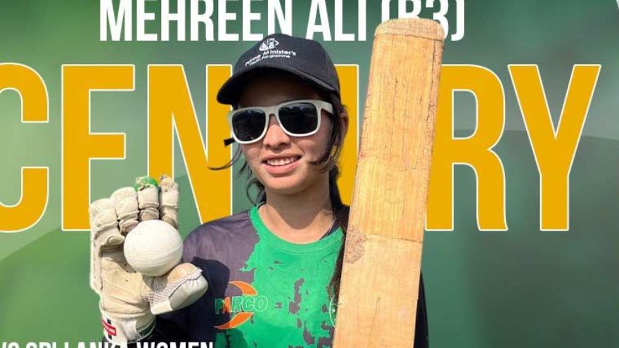 Pakistani batter Mehreen Ali sets global record in Blind Women’s Cricket World Cup