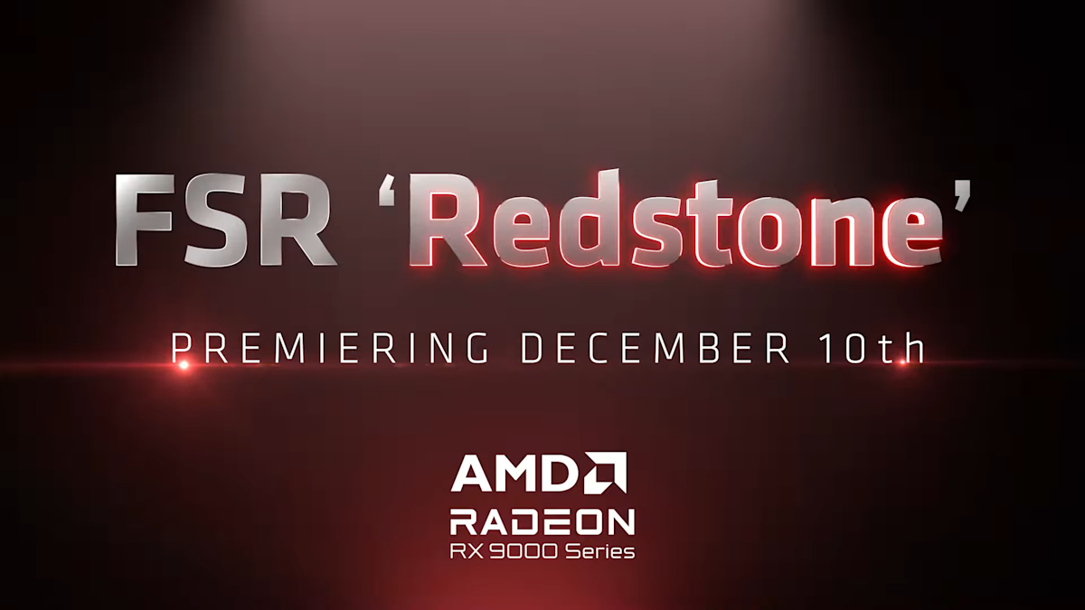AMD will preview its Redstone upscaling tech on December 10