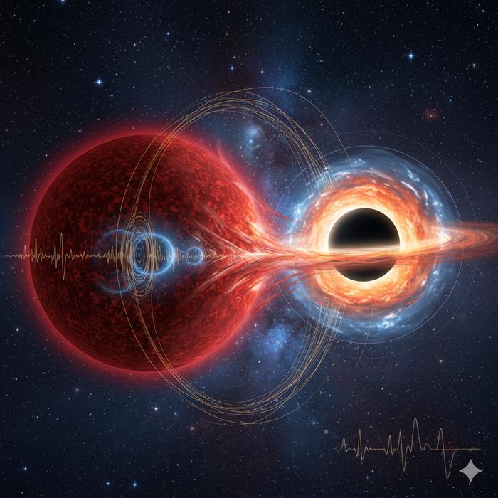 Astronomers Uncover the Dramatic Past of a Red Giant Star Orbiting a Hidden Black Hole