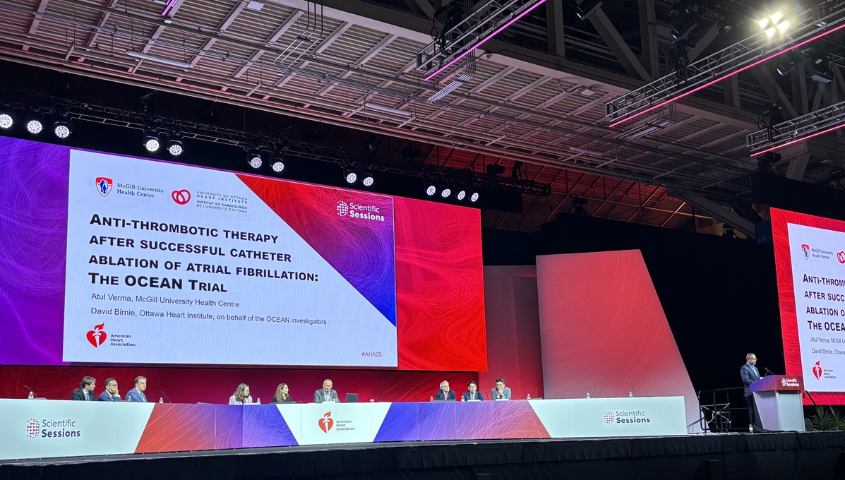 Stopping DOACs After Successful AF Ablation Feasible in Low-risk Patients: OCEAN