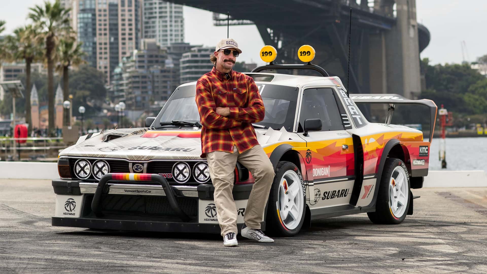 Travis Pastrana’s New Gymkhana Car Is a ‘Completely Unhinged’ Subaru Brat