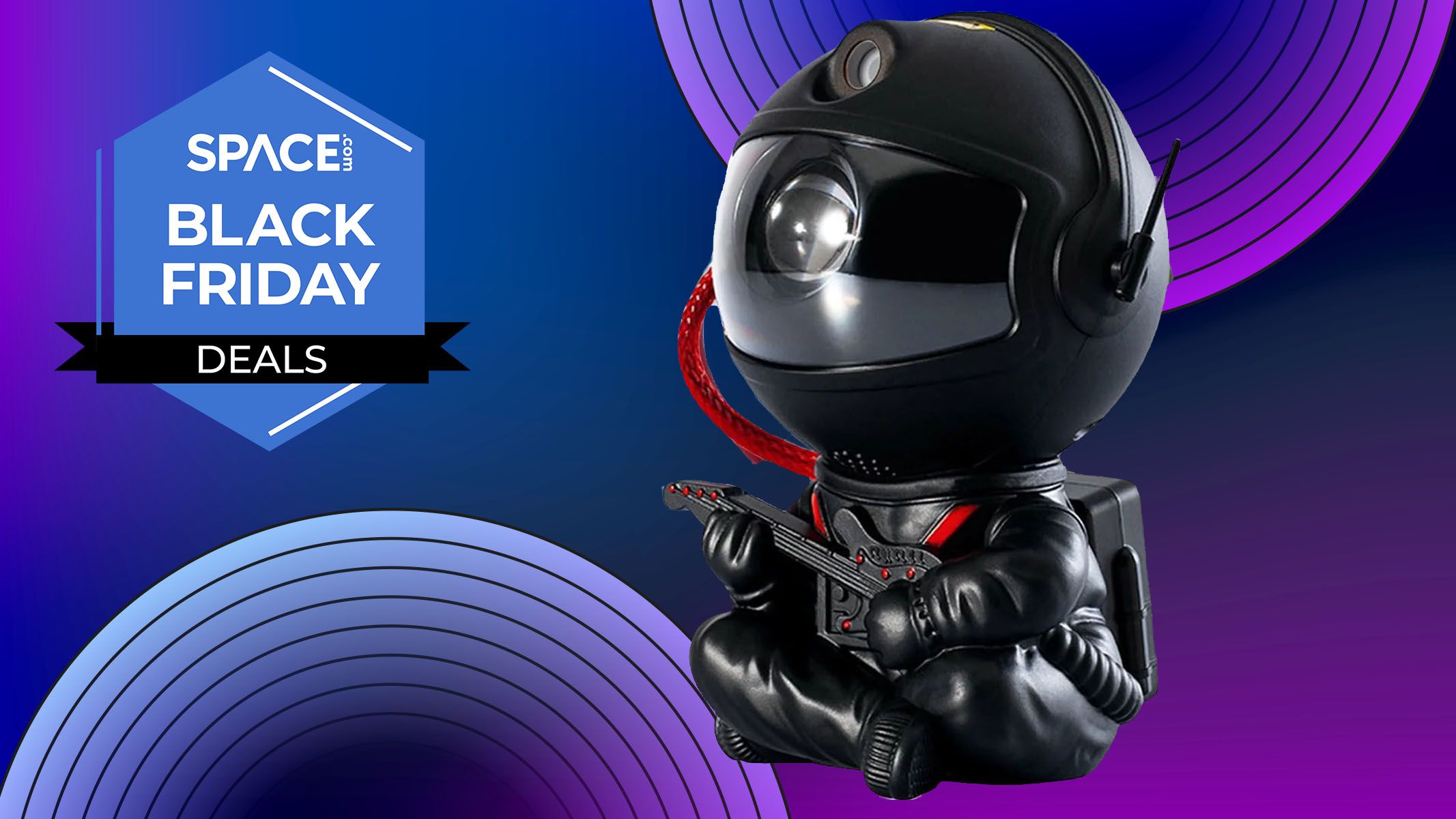 Rock your stockings with this guitar-playing Astronaut Star Projector