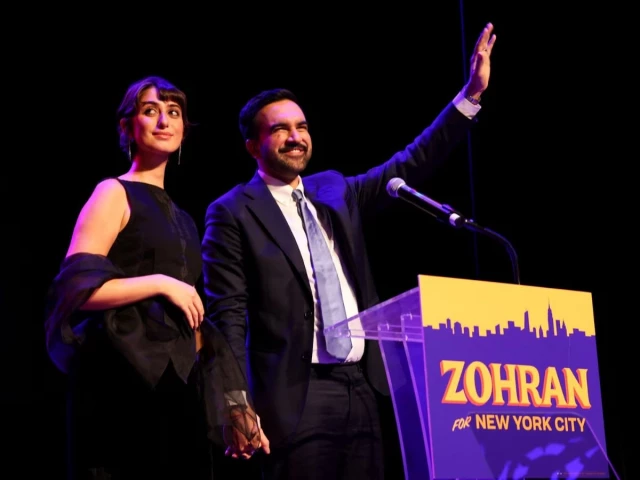 Rama Duwaji, the city’s next First Lady, attends Zohran Mamdani’s win in a black ensemble