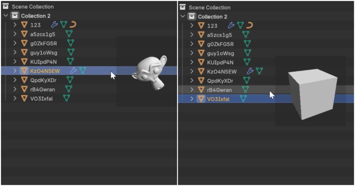 Preview Objects In Blender’s Outliner With This Free Tool