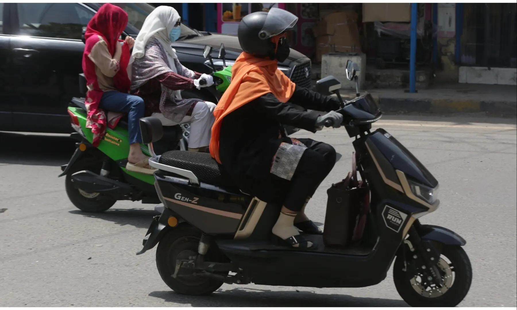 Women claiming the road in Pakistan’s Peshawar, defining a quiet scooter revolution