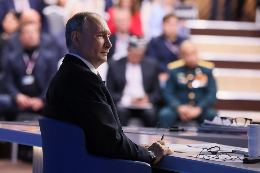 Kremlin’s military goals in Ukraine will be met, Putin says at annual news conference