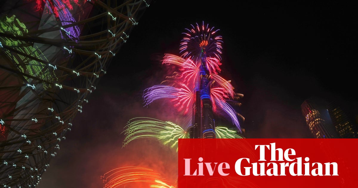 New Year’s Eve live:​ Dubai sees in 2026 with dazzling fireworks display as countries welcome new year | New year