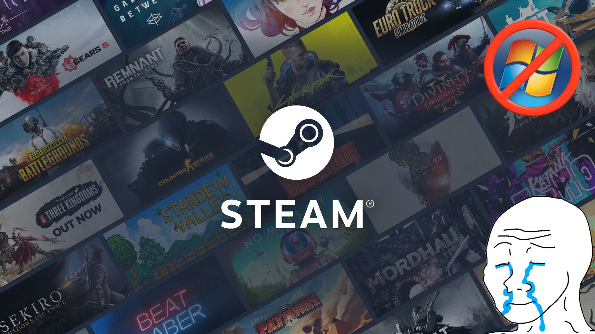 Valve Moves Steam to 64-Bit, Leaving Windows 7 and 32-Bit Users Behind After 1st Jan 2026