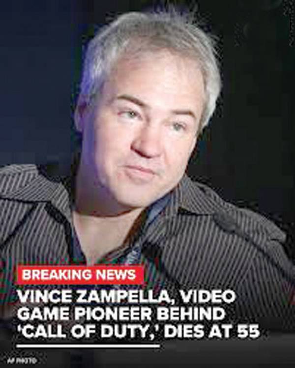 ‘Call of Duty’ co-creator Vince Zampella killed in car crash