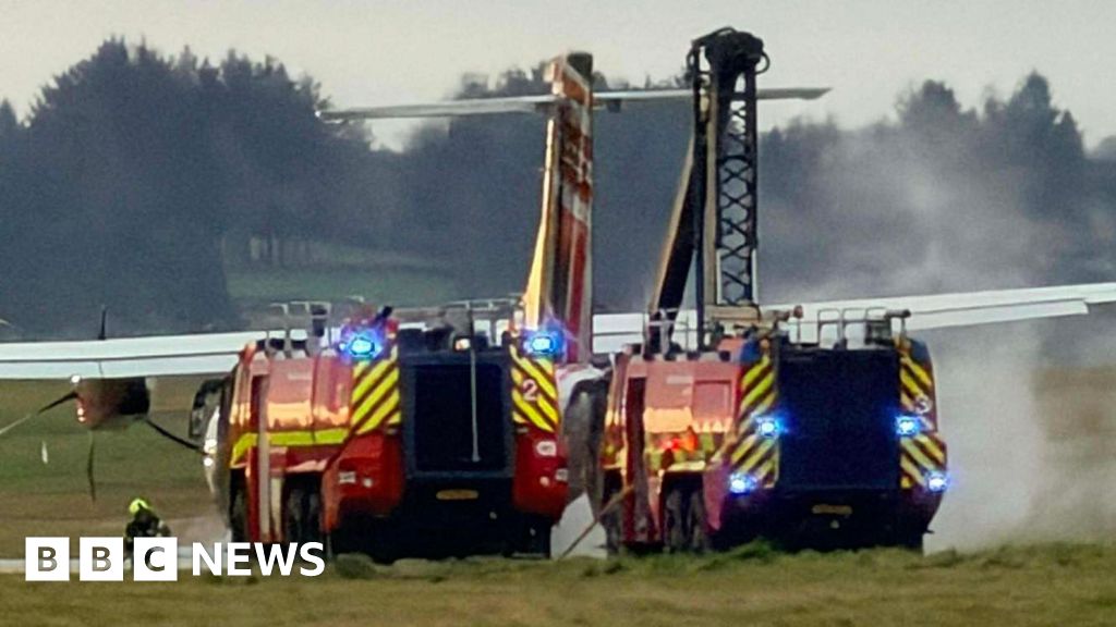 Fire crews attend runway incident at Aberdeen Airport