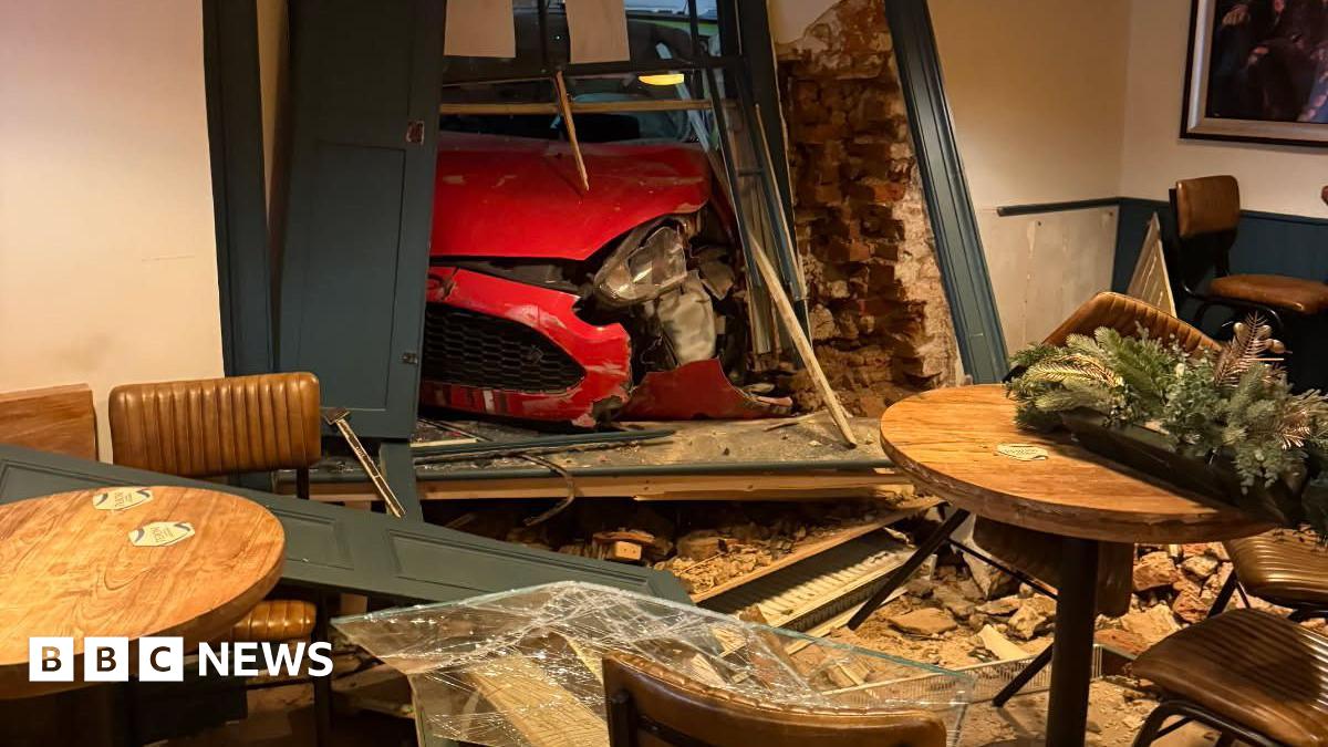 ‘Whirlwind’ Christmas after car crashes into Boston pub