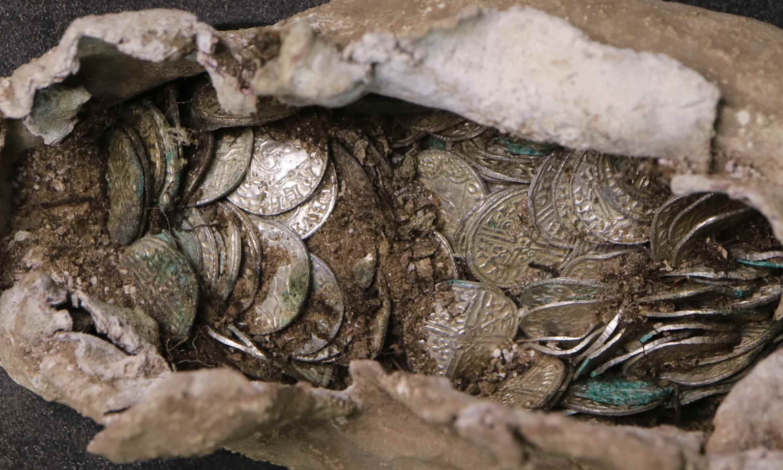 Buried silver treasure found at a nuclear power station